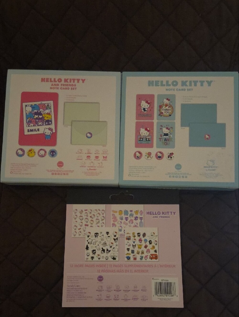 Hello Kitty-Note Card Set w/ Sticker Pack - Picture 2 of 9